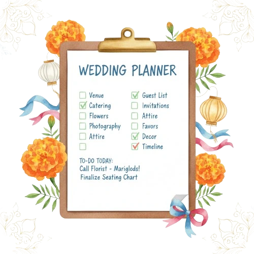 wedding planner in jaipur -wedding checklist