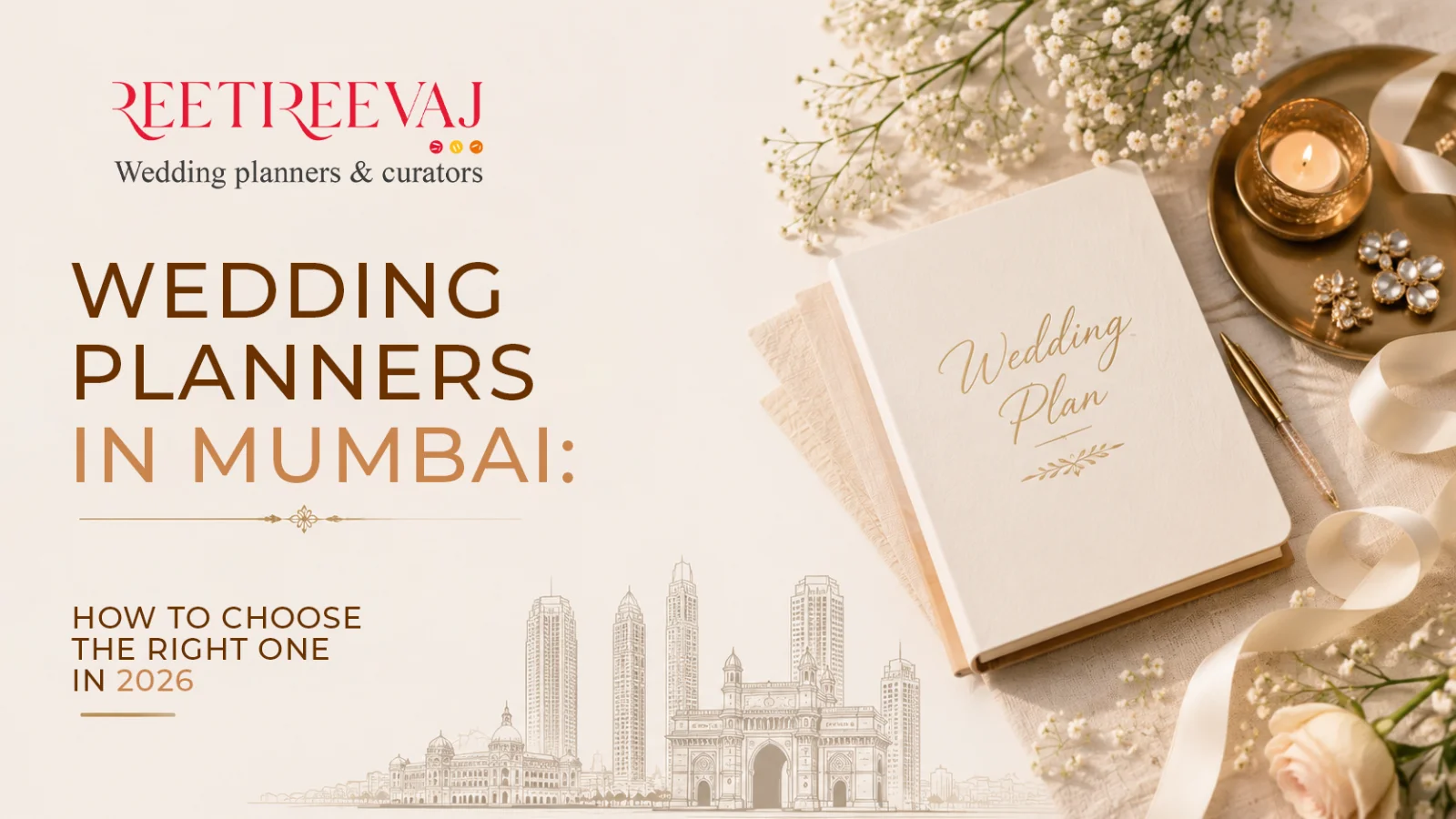Wedding planners in Mumbai setting up a luxury reception at a South Mumbai venue
