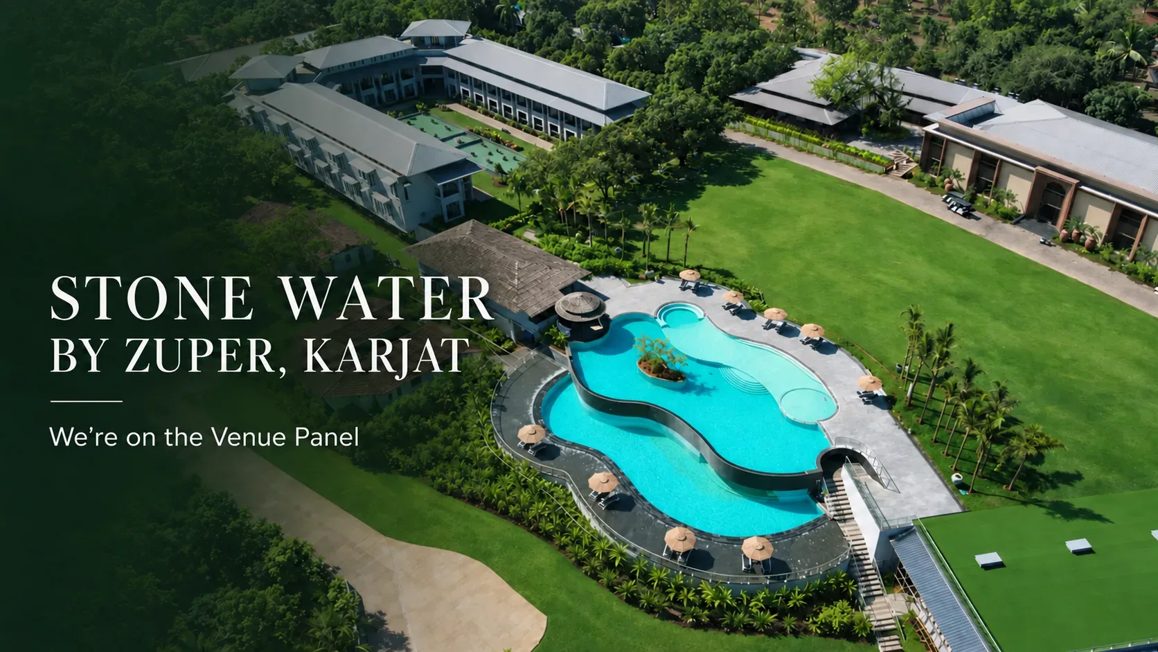 Stone Water by Zuper resort and wedding venue in Karjat